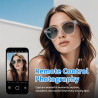 Genxenon lunettes connectées pour hommes et femmes – lunettes audio bleutooth avec verres photochromiques, haut-parleurs à condu
