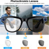 Lunettes intelligentes avec appareil photo pour homme et femme, lunettes d'appareil photo 8 MP avec enregistrement audio et vidé