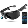 Mingtawn lunettes connectées,caméra 4k hd anti-tremblement,haut-parleurs stéréo 3d,lunettes de soleil sport polarisées uv400,lun
