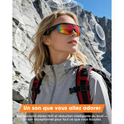 Mingtawn lunettes connectées,caméra 4k hd anti-tremblement,haut-parleurs stéréo 3d,lunettes de soleil sport polarisées uv400,lun