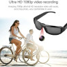 Lunettes de Soleil pour Appareil Photo, Lunettes Vidéo d'action de Sport à Objectif Grand Angle Anti-secousse 1080P, de Soleil p