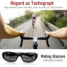 Lunettes de Soleil pour Appareil Photo, Lunettes Vidéo d'action de Sport à Objectif Grand Angle Anti-secousse 1080P, de Soleil p
