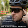 2026 Lunettes Caméra de Sport, Caméra 8 MP, Haut-parleurs Ouverts, Enregistrement Vidéo, Photo, Reconnaissance d'objets IA, Lune