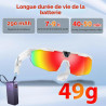 2026 Lunettes Caméra de Sport, Caméra 8 MP, Haut-parleurs Ouverts, Enregistrement Vidéo, Photo, Reconnaissance d'objets IA, Lune