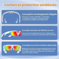 2026 Lunettes Caméra de Sport, Caméra 8 MP, Haut-parleurs Ouverts, Enregistrement Vidéo, Photo, Reconnaissance d'objets IA, Lune