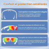 2026 Lunettes Caméra de Sport, Caméra 8 MP, Haut-parleurs Ouverts, Enregistrement Vidéo, Photo, Reconnaissance d'objets IA, Lune