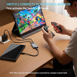 Adaptateur USB C vers AR pour lunettes Xreal/Viture/RayNeo AR pendant la charge pour Steam Deck, ROG Ally, Switch 2, DJI RC 2, i