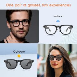 2026 Lunettes intelligentes IA avec caméra HD 4K, enregistrement vidéo 1200P, traduction simultanée/identification d’objets GPT,