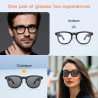 2026 Lunettes intelligentes IA avec caméra HD 4K, enregistrement vidéo 1200P, traduction simultanée/identification d’objets GPT,