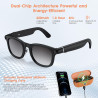 2026 Lunettes intelligentes IA avec caméra HD 4K, enregistrement vidéo 1200P, traduction simultanée/identification d’objets GPT,
