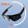 Vbestlife lunettes de cyclisme intelligentes, caméra 4k ai 8mp avec stabilisation eis à commande vocale, lunettes de sport bluet
