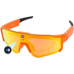 Vbestlife lunettes de cyclisme intelligentes, caméra 4k ai 8mp avec stabilisation eis à commande vocale, lunettes de sport bleut