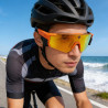 Vbestlife lunettes de cyclisme intelligentes, caméra 4k ai 8mp avec stabilisation eis à commande vocale, lunettes de sport bleut
