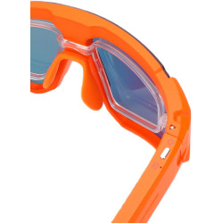Vbestlife lunettes de cyclisme intelligentes, caméra 4k ai 8mp avec stabilisation eis à commande vocale, lunettes de sport bleut