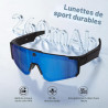 Lunette Connectée de Sport, 32MP Lunette Camera avec Stabilisation EIS pour Vidéo, Photo, Reconnaissance d'objets IA, IP54 Lunet