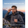 Toobur lunettes connectées ai avec appareil photo 8mp, vidéo hd 1080p anti-flou, traduction en temps réel & assistant vocal, app