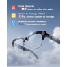 Toobur lunettes connectées ai avec appareil photo 8mp, vidéo hd 1080p anti-flou, traduction en temps réel & assistant vocal, app