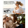 Toobur lunettes connectées ai avec appareil photo 8mp, vidéo hd 1080p anti-flou, traduction en temps réel & assistant vocal, app