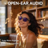 Lunettes connectées avec 8mp caméra - lunette de soleil intelligentes | avec enregistrement 1080p photo/vidéo/audio,assistant vo