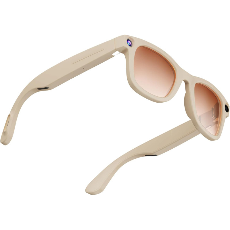 G300l beige lunettes ia caméra 8mp 1080p 32go traduction 22 langues