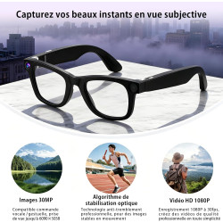 G300l beige lunettes ia caméra 8mp 1080p 32go traduction 22 langues