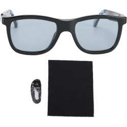 Lunettes intelligentes ai, traduction bleutooth, réduction du bruit, lentilles photochromiques réglables pour une utilisation en