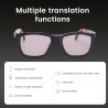 Lunettes intelligentes ai, traduction bleutooth, réduction du bruit, lentilles photochromiques réglables pour une utilisation en