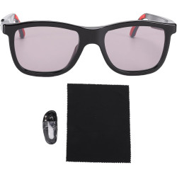 Lunettes intelligentes ai, traduction bleutooth, réduction du bruit, lentilles photochromiques réglables pour une utilisation en