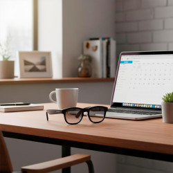 Prixton lunettes intelligentes iris avec caméra full hd 1080p, wi‑fi 6 et bleutooth, assistant ia (chatgpt), traduction en temps
