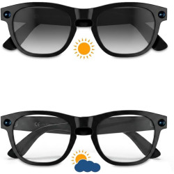 Prixton lunettes intelligentes iris avec caméra full hd 1080p, wi‑fi 6 et bleutooth, assistant ia (chatgpt), traduction en temps