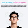 G300 Lunettes AI 8MP 1080P 32GB Traduction HiFi Verres solaires | Traduction Multilingue en Temps Réel, Double Haut-parleurs HIF