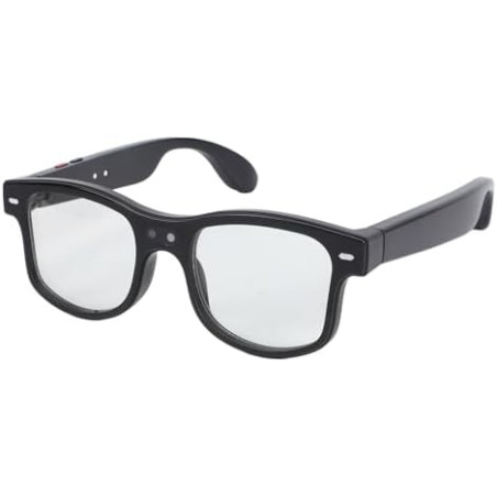 Denash Lunettes Intelligentes AI, Caméra 8MP 1200P, Lunettes de Traduction Vidéo en Temps Réel avec Lentilles de Remplacement po