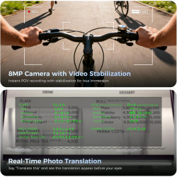 Ai lunettes intelligentes avec affichage et téléprompter,avec une bague intelligente,traduction ai et interprétation simultanée,