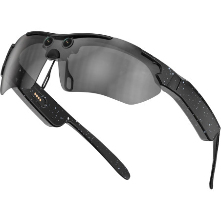 G6 Pro Lunettes AI, 8MP 1080P, Traduction, IP65, HiFi Sport Soleil (Noir)