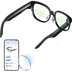 Lunettes Intelligentes AR avec Traduction Vocale en Temps Réel,Téléprompteur À Affichage IA,Plus De 40 Langues en Ligne Et 8 Hor
