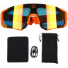 Lunettes intelligentes 4k ai, caméra 8mp, lunettes de sport bleutooth avec commande vocale, stabilisation eis, ip54 pour le cycl