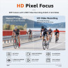 Lunettes connectées 4k ai avec caméra 8mp, lunettes intelligentes bleutooth avec caméra intégrée, commande vocale, stabilisation