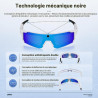 Lunettes connectées 4k ai avec caméra 8mp, lunettes intelligentes bleutooth avec caméra intégrée, commande vocale, stabilisation