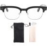 Annadue lunettes intelligentes ai, traduction en temps réel, caméra 8mp, vidéo 1080p, lunettes bleutooth 5.3 avec lentilles de c