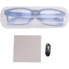 Fabater lunettes intelligentes, lunettes audio bleutooth avec verres anti-lumière bleue et commandes tactiles intelligentes, cha
