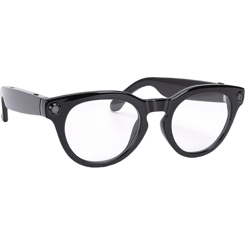 Tosuny Lunettes Intelligentes AI avec Caméra HD 8MP, Enregistrement Photo et Vidéo HD 1200P, Anti-tremblement, Traduction en Tem