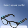 Tosuny Lunettes Intelligentes AI avec Caméra HD 8MP, Enregistrement Photo et Vidéo HD 1200P, Anti-tremblement, Traduction en Tem