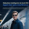 Tosuny Lunettes Intelligentes AI avec Caméra HD 8MP, Enregistrement Photo et Vidéo HD 1200P, Anti-tremblement, Traduction en Tem