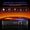 Boitier Android TV 14,4Go+128Go,8K,WiFi 6, BT 5.0, HDMI & USB 2.0/3.0 | Processeur Quad-Core,Mini Clavier Inclus,Idéal pour Ciné