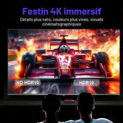 Boitier Android TV 14,4Go+128Go,8K,WiFi 6, BT 5.0, HDMI & USB 2.0/3.0 | Processeur Quad-Core,Mini Clavier Inclus,Idéal pour Ciné