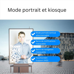 Orbsmart DS Player (S89L) - Android 14 Digital Signage Lecteur 4K Mini PC pour 24/7 Usage Continu (Fanless, Auto-on, Root, Mode 