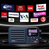 Choyong A8W Récepteur radio Internet intelligent portable WiFi/4G avec FM, carte Micro-SD, toutes les radios du monde, pour la m
