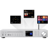 Vr-radio tuner radio internet : récepteur radio internet wi-fi, dab+/fm, cd, bleutooth, 200 w, argent (récepteur stéréo dab+, tu