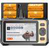 THINKCAR Valise Diagnostic Auto ThinkScan 662 Outil de Diagnostic OBD2 avec Tests Actifs Bidirectionnels,4 Systèmes ABS SRS Tran