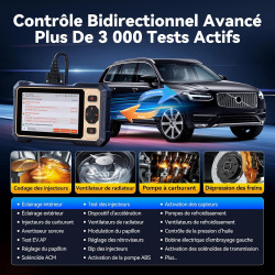 THINKCAR Valise Diagnostic Auto ThinkScan 662 Outil de Diagnostic OBD2 avec Tests Actifs Bidirectionnels,4 Systèmes ABS SRS Tran